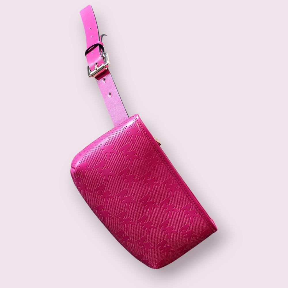 MICHAEL KORS Pink MK Logo Fanny Pack Waist Belt Bag SZ L/Xl - Picture 3 of 7